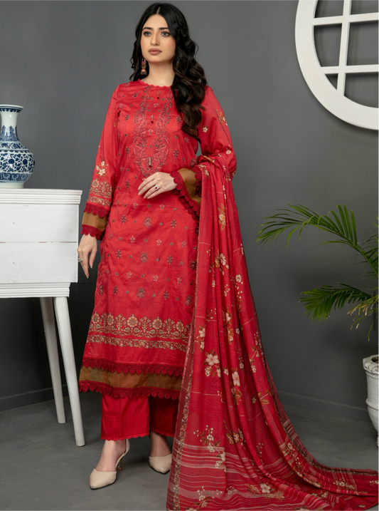 Embroidered Lawn 3pc