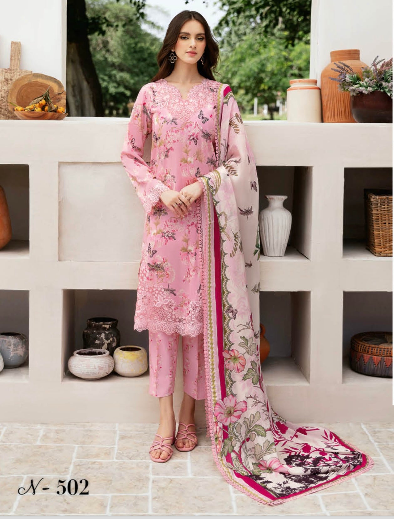 Embroidered Lawn 3pc