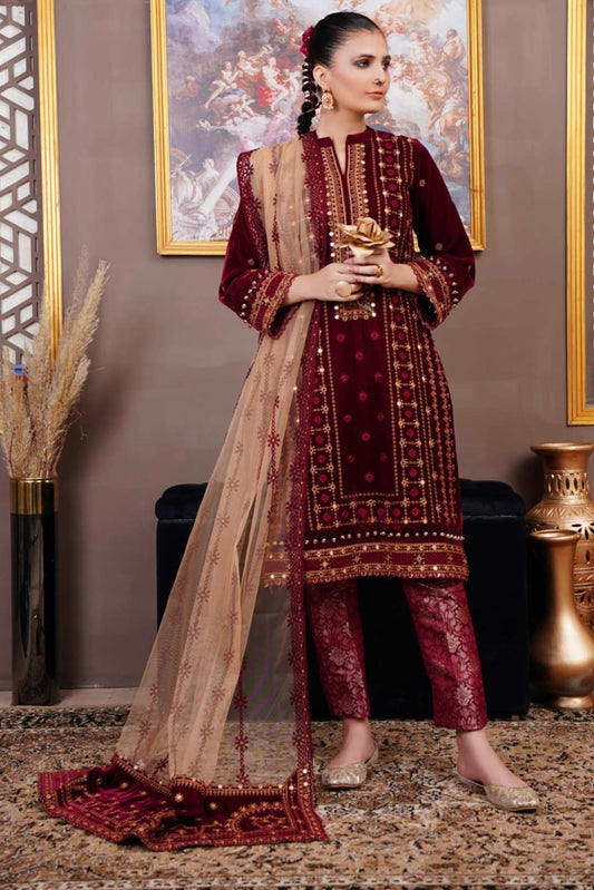 Festive Velvet 3pc Suit