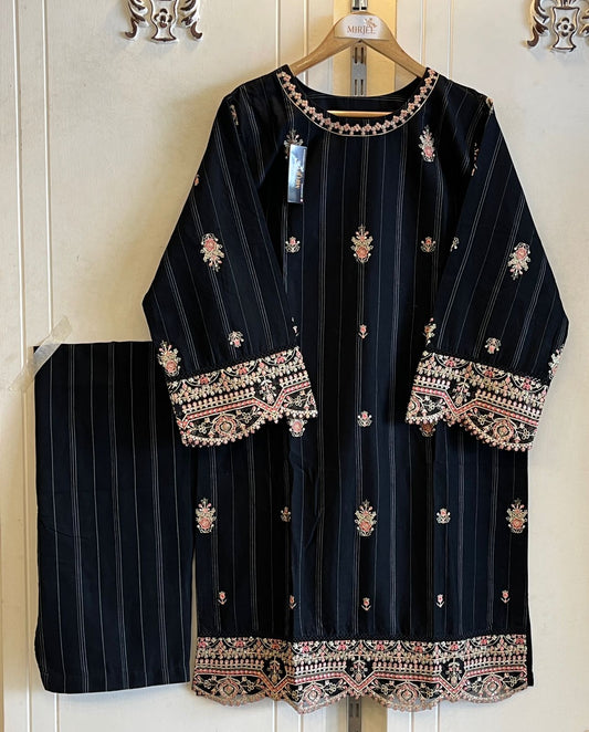 Embroidered 2pc Suit